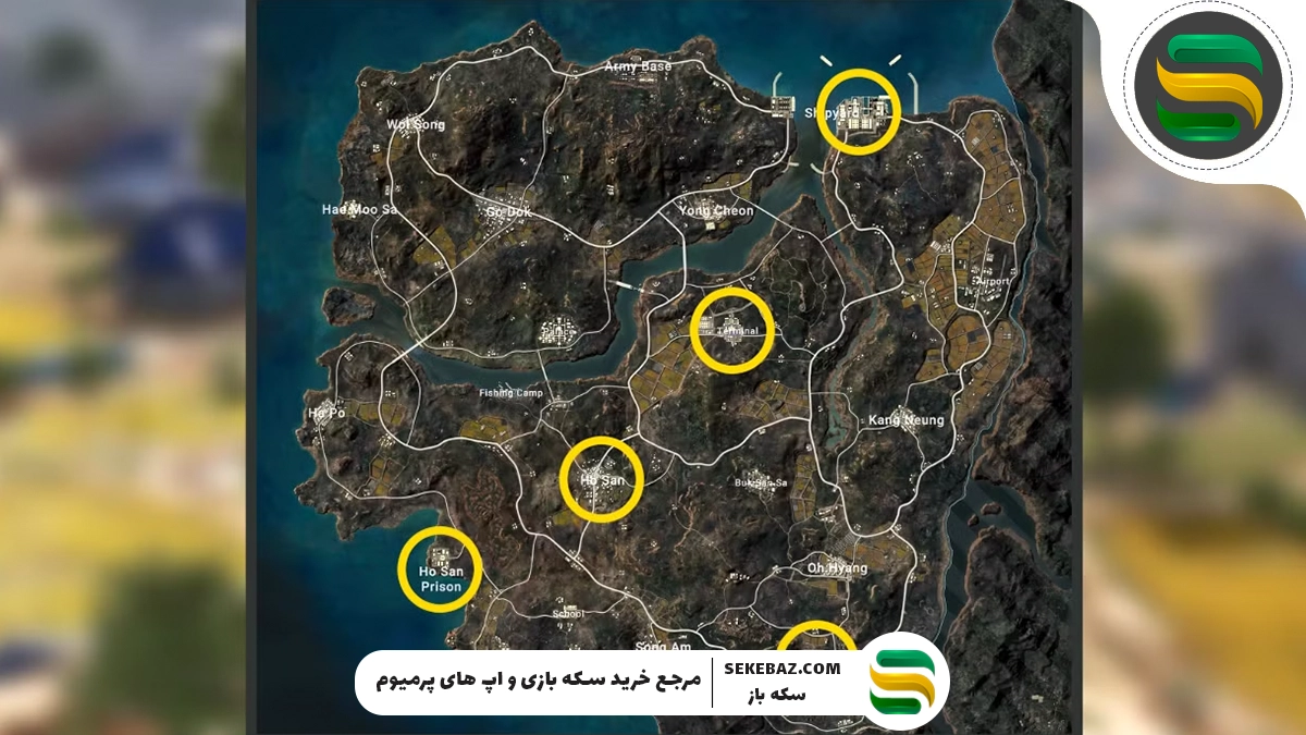 بهترین مکان های لوت پابجی موبایل 2025