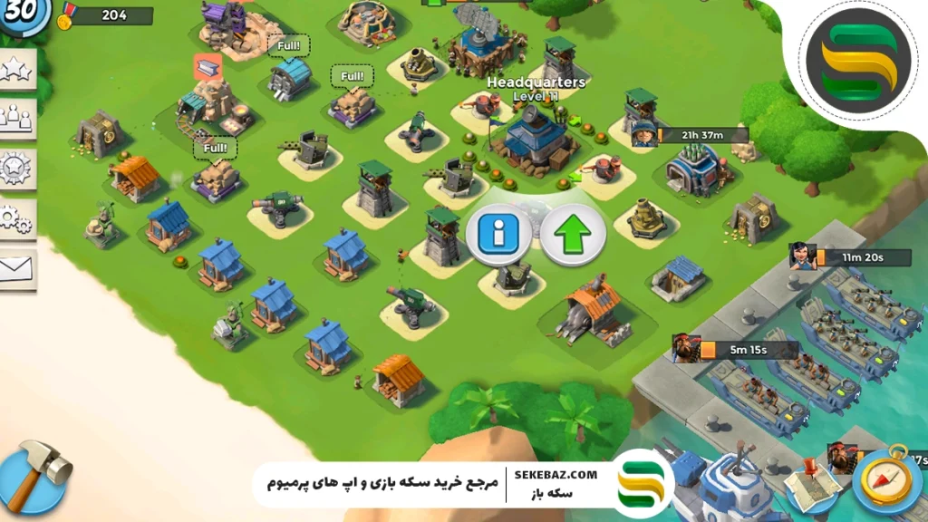 آموزش چیدمان ساختمان‌های بوم بیچ 2025 – راهنمای کامل استراتژی دفاع و حمله