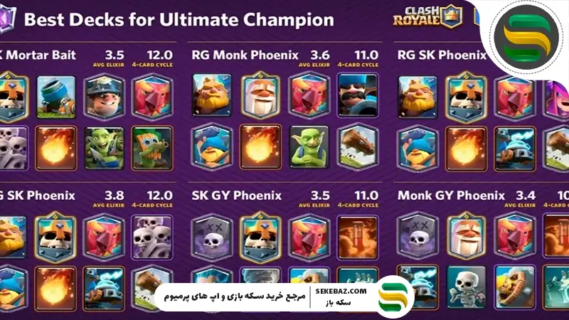 بهترین دک‌ها برای لول‌آپ سریع در کلش رویال | راهنمای پیشرفت هوشمندانه