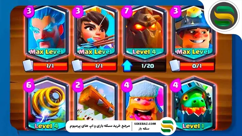 آموزش کامل استفاده از کارت‌های کمیاب و Legendary در کلش رویال